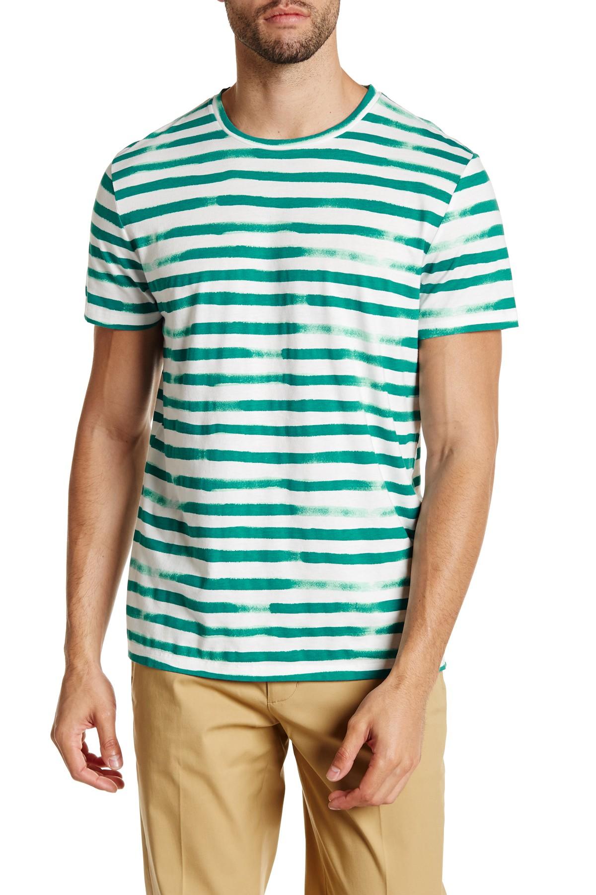 Lands' End Seaworn Print Crew Neck Tee in Blue for Men Lyst